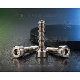DIN 912 A2 M8x50 Paslanmaz İmbus Civata