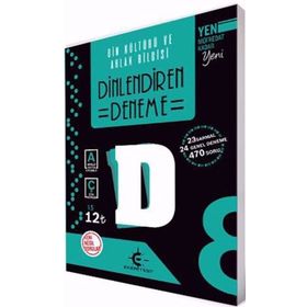 Din Kültürü ve Ahlak Bilgisi Dinlendiren Deneme-Eker Test Yayınları