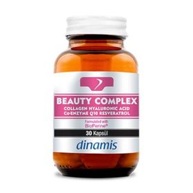 Dinamis Beauty Complex Collogen Hyaluronic Acid Resveratrol Q10 30 Tablet