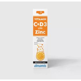 Dinamis Vitamin C D3 Zinc 20 Efervesan Tablet