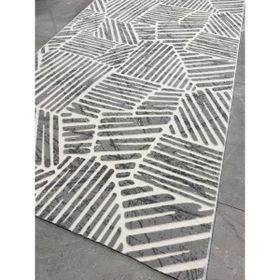 Dinarsu Elit Rota Gri Kaymaz Taban Makinede Yıkanabilir 200x690 cm Yolluk