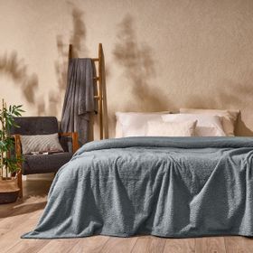 Dinarsu Sherpa Gri 180x220 cm Çift Kişilik Battaniye
