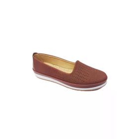 Dinçoflaz A130-1 Baskı Deri Fashion Kadın Ayakkabı