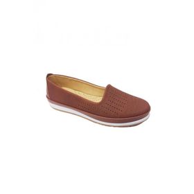 Dinçoflaz A130-1 Baskı Deri Fashion Kadın Ayakkabı