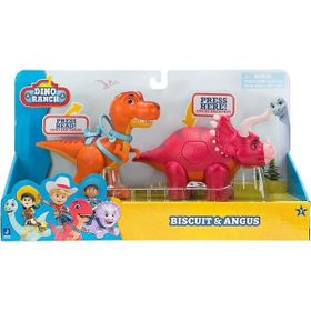 Dino Ranch DNA02000-DNR0007 Biscuit & Angus Delüks Figür Paketi