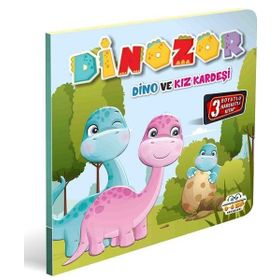 Dinozor Dino ve Kız Kardeşi - 0-6 Yaş Yayınları