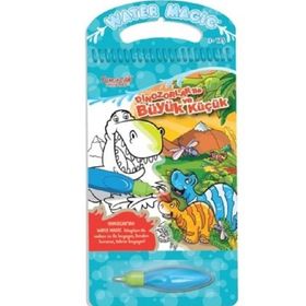 Dinozorlar ile Büyük ve Küçük - Water Magic - Özel Kalemli Boya Kitabı