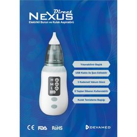 Direct Nexus USB Kablo ile Şarj Edilebilen Elektrikli Burun Ve Kulak Aspiratörü