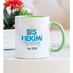 Diş Hekimi Asistanı Yeşil Kupa Bardak