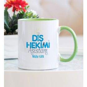 Diş Hekimi Asistanı Yeşil Kupa Bardak