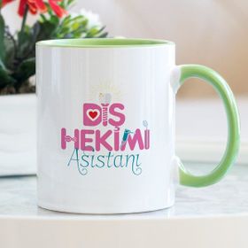 Diş Hekimi Asistanı Yeşil Kupa Bardak