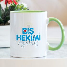 Diş Hekimi Asistanı Yeşil Kupa Bardak