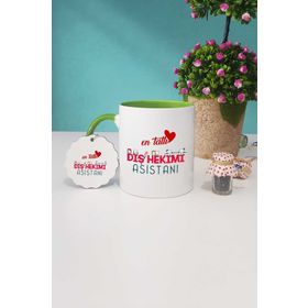 Diş Hekimi Asistanı Yeşil Kupa Bardak
