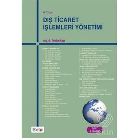 Dış Ticaret İşlemleri Yönetimi - Feridun Kaya