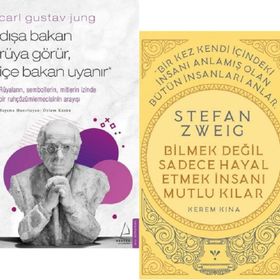 Dışa Bakan Rüya Görür + Bilmek Değil Sadece Hayal Etmek İnsanı Mutlu Kılar / 2 Kitap Set - Destek Yayınları