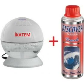 Discover Sihirli Küre Geniş Alan Kokulandırma Makinesi Işıklı Beyaz + 1 Adet Lindo Solüsyonu