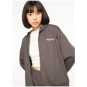 Discovery D3WL-SWT26 Expedition Antrasit Kadın Kapüşonlu Polar Sweatshirt