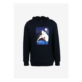 Discovery D3WM-SWT35 Expedition Lacivert Erkek Kapüşonlu Loose Fit Baskılı Sweatshirt