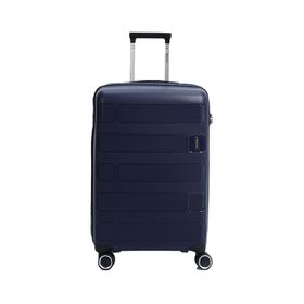Discovery DC-5236 Kabin Expedition Lacivert Unisex Çekçekli Sert Valiz