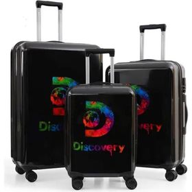 Discovery DL16HA Siyah 3'lü ABS&Polikarbon Valiz Seti