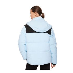 Discovery Expedition 5003040406 Mavi Kadın Kapüşonlu Relaxed Fit Kapitone Mont