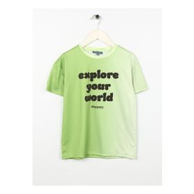 Discovery Expedition Come Boy Baskılı Neon Yeşil Erkek Çocuk T-Shirt