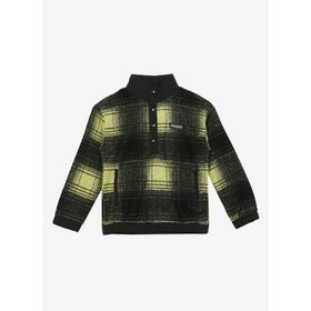Discovery Expedition D3WB-SWT16 Sarı Siyah Dik Yaka Oversize Ekose Erkek Çocuk Sweatshirt
