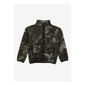 Discovery Expedition D3WB-SWT3 Haki Dik Yaka Oversize Desenli Erkek Çocuk Sweatmont