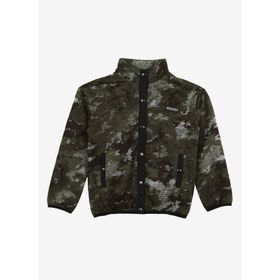 Discovery Expedition D3WB-SWT3 Haki Dik Yaka Oversize Desenli Erkek Çocuk Sweatmont