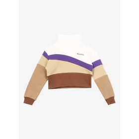 Discovery Expedition D3WG-SWT20 Çok Renkli Blok Desenli Kız Çocuk Sweatshirt