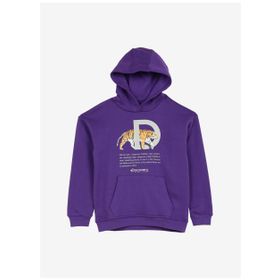 Discovery Expedition D3WG-SWT26 Mor Baskılı Kız Çocuk Sweatshirt