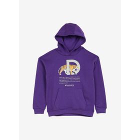Discovery Expedition D3WG-SWT26 Mor Baskılı Kız Çocuk Sweatshirt