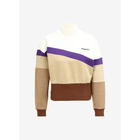 Discovery Expedition D3WL-SWT24 Çok Renkli Balıkçı Yaka Crop Blok Kadın Sweatshirt