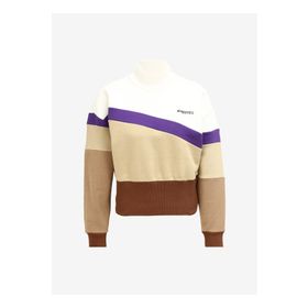 Discovery Expedition D3WL-SWT24 Çok Renkli Balıkçı Yaka Crop Blok Kadın Sweatshirt