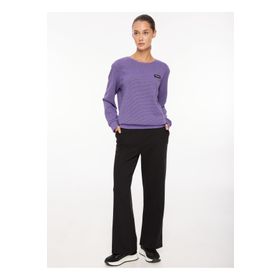 Discovery Expedition D3WL-SWT28 Lila Kadın Bisiklet Yaka Sweatshirt