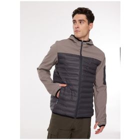 Discovery Expedition D3WM-SWT18 Gri Kapüşonlu Erkek Sweatmont
