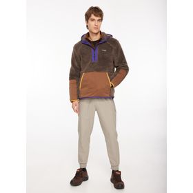 Discovery Expedition D3WM-SWT24 Kahve Kapüşonlu Blok Erkek Sweatshirt