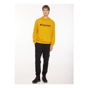 Discovery Expedition D3WM-SWT28 Hardal Kapüşonlu Nakışlı Erkek Sweatshirt