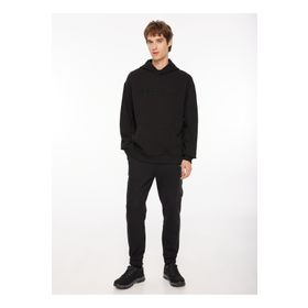 Discovery Expedition D3WM-SWT28 Siyah Kapüşonlu Nakışlı Erkek Sweatshirt