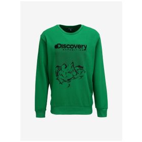 Discovery Expedition D3WM-SWT39 Yeşil Bisiklet Yaka Erkek Sweatshirt