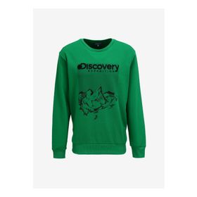 Discovery Expedition D3WM-SWT39 Yeşil Bisiklet Yaka Erkek Sweatshirt