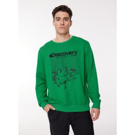 Discovery Expedition D3WM-SWT39 Yeşil Bisiklet Yaka Erkek Sweatshirt