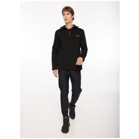 Discovery Expedition D3WM-SWT40 Siyah Bato Yaka Erkek Sweatshirt