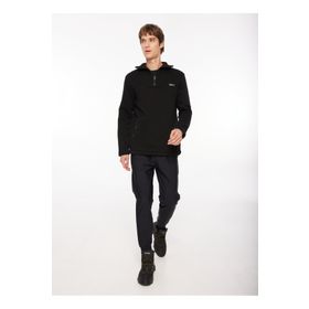 Discovery Expedition D3WM-SWT40 Siyah Bato Yaka Erkek Sweatshirt