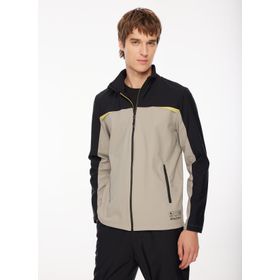 Discovery Expedition D3WM-SWT8 Bej Siyah Bato Yaka Erkek Sweatshirt