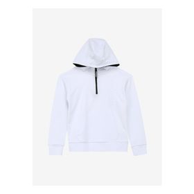 Discovery Expedition D4SB-SWT3031 Beyaz Kapüşonlu Relaxed Baskılı Erkek Çocuk Sweatshirt