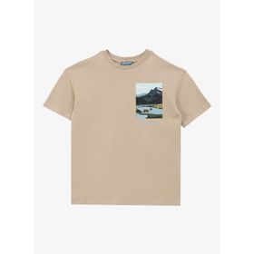 Discovery Expedition D4SB-TST3041 Bej Baskılı Erkek T-Shirt