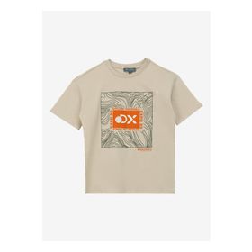 Discovery Expedition D4SB-TST3042 Bej Baskılı Erkek T-Shirt