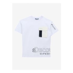 Discovery Expedition D4SB-TST3044 Beyaz Baskılı Erkek T-Shirt