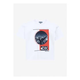 Discovery Expedition D4SB-TST3046 Beyaz Baskılı Erkek T-Shirt